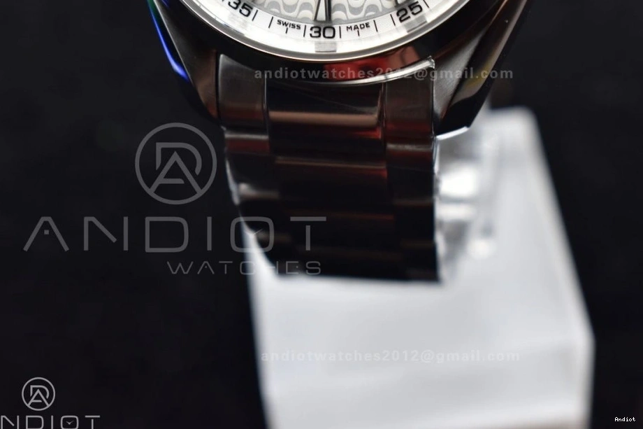 SS A8500 Aqua 1:1 VSF Best White Edition Dial Terra On Waved SS Bracelet 150M 0601